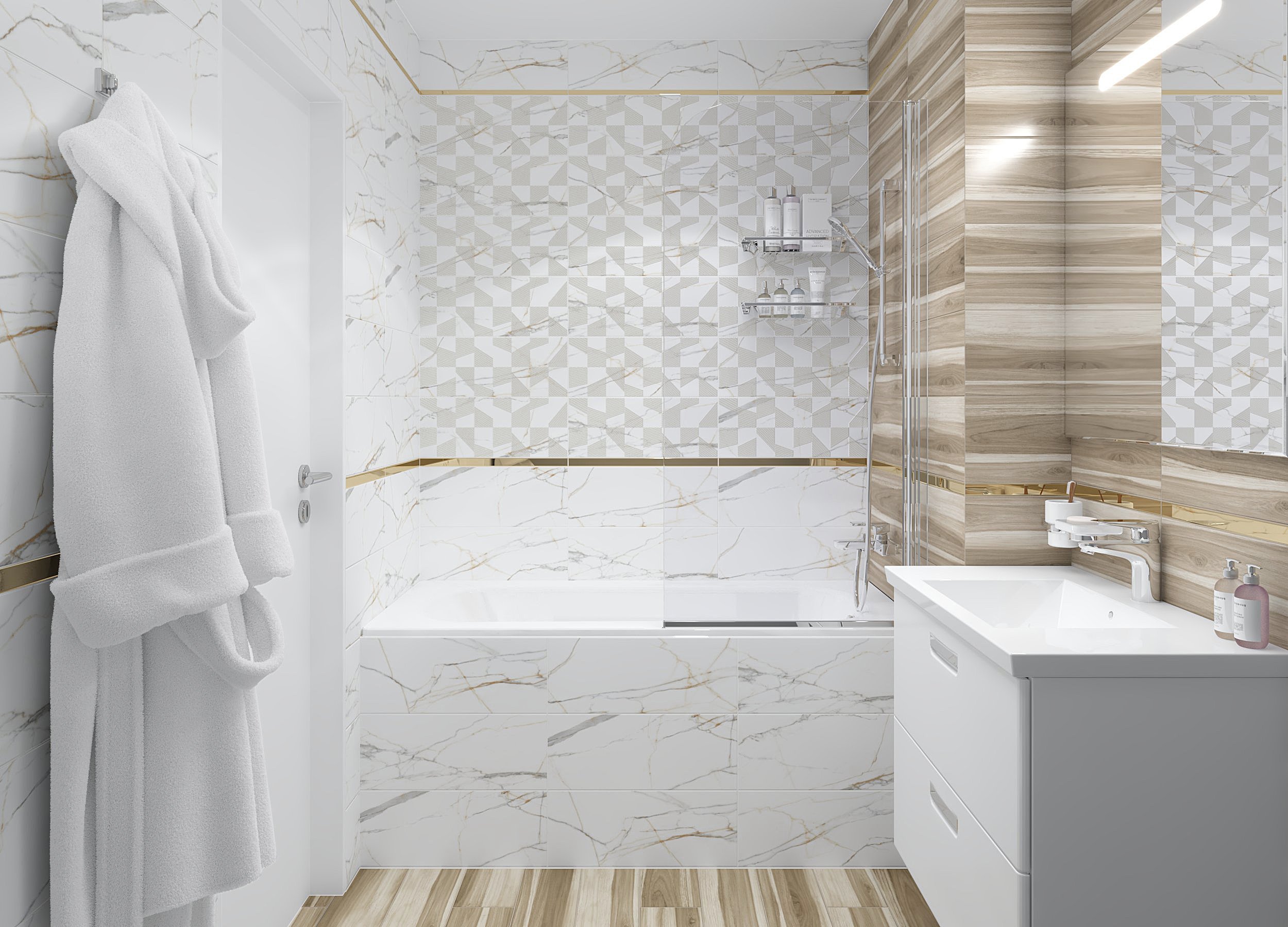 Laparet Champagne Ulivo Mosaic белый фото 4