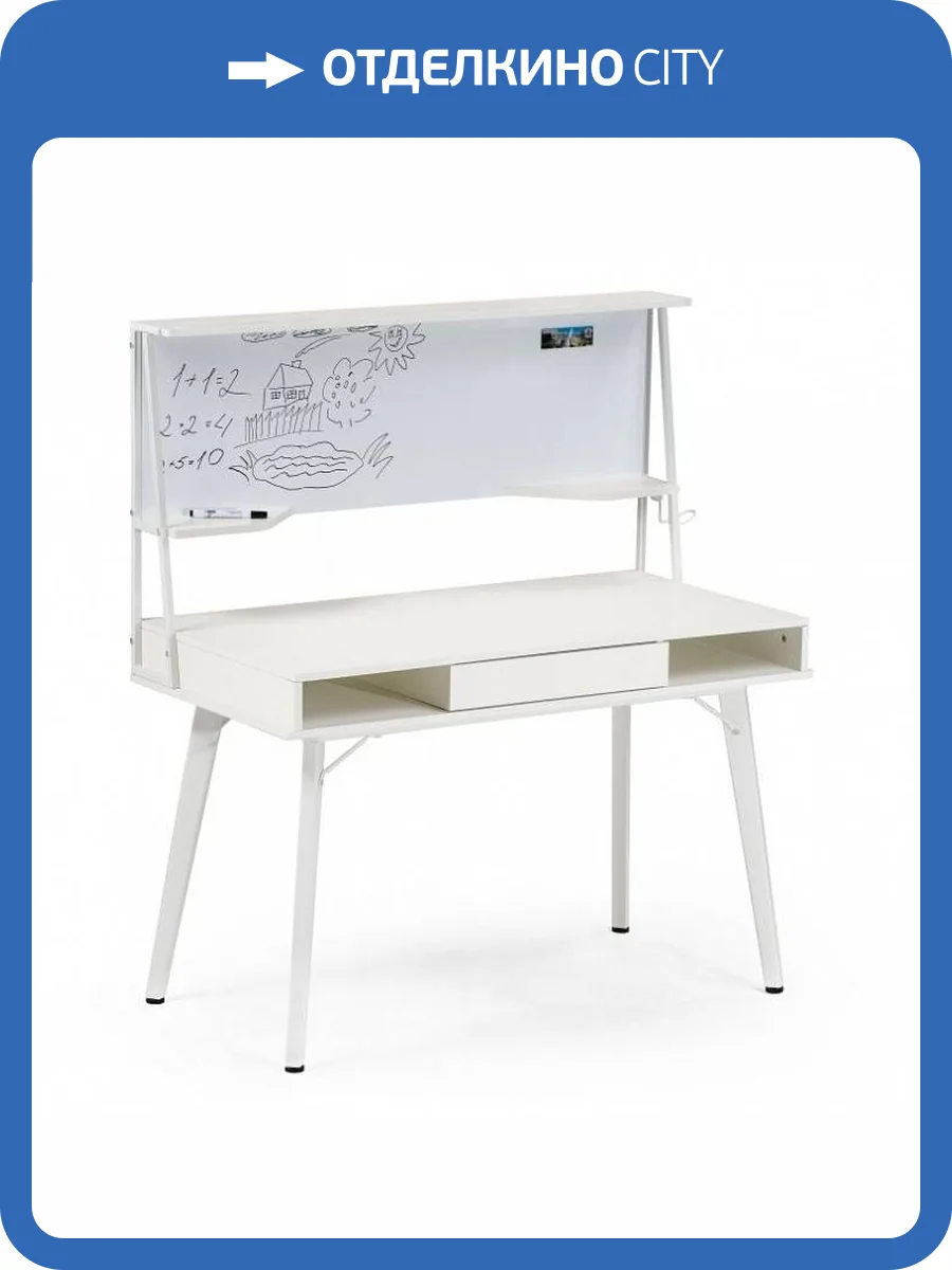 Стол компьютерный Woodville Ivor 11973 white фото 10