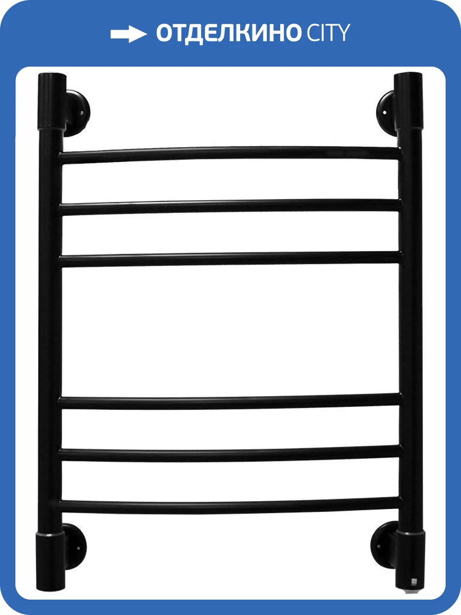 Полотенцесушитель электрический Energy Ergo2 65x50 черный матовый фото 4