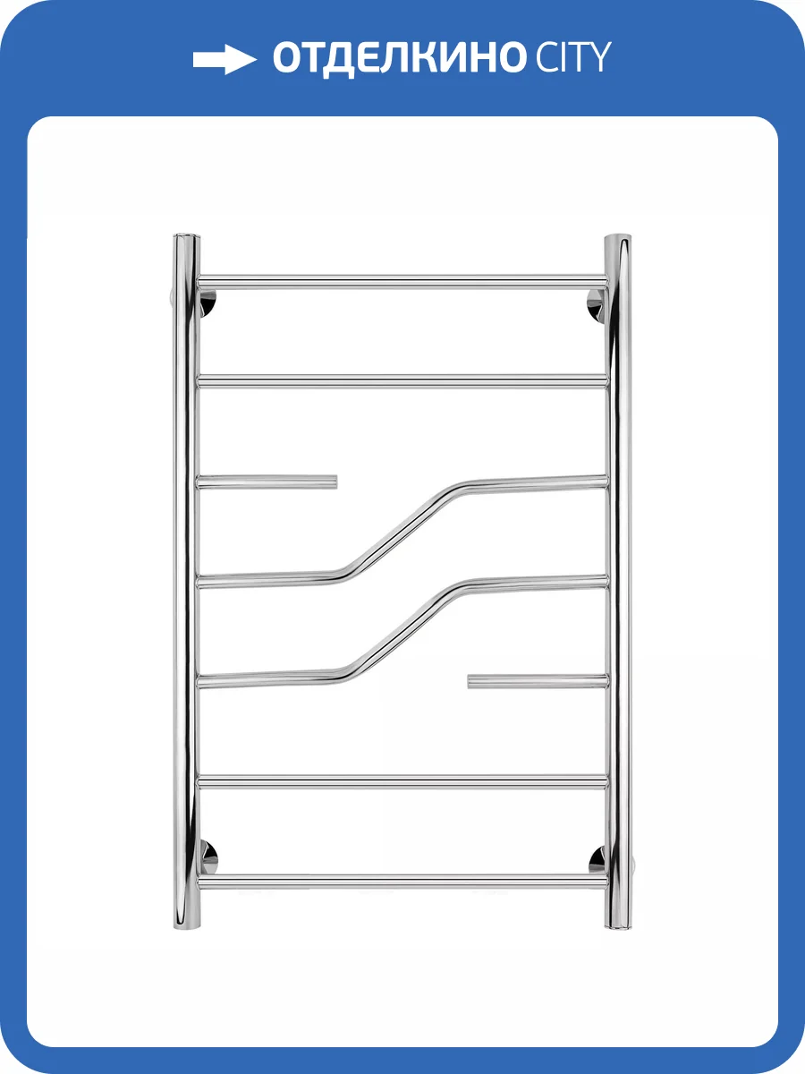 Полотенцесушитель водяной Secado Риволи 4603777448141 80x60, хром, с комплектом подключения фото 3