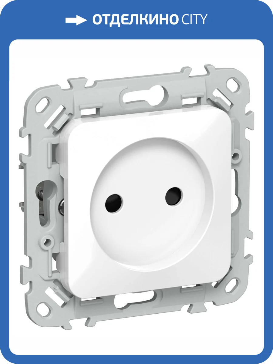 Розетка 1-местная с защитными шторками IEK Flite FI-R13-10-K01 белый фото 2
