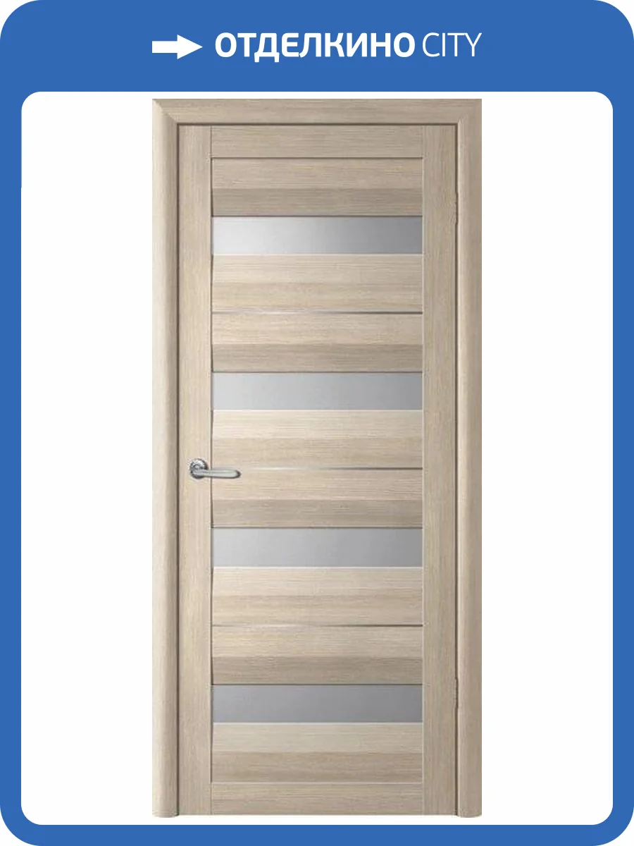 Межкомнатная дверь Albero Барселона остеклённая лиственница мокко 900x2000 фото 2