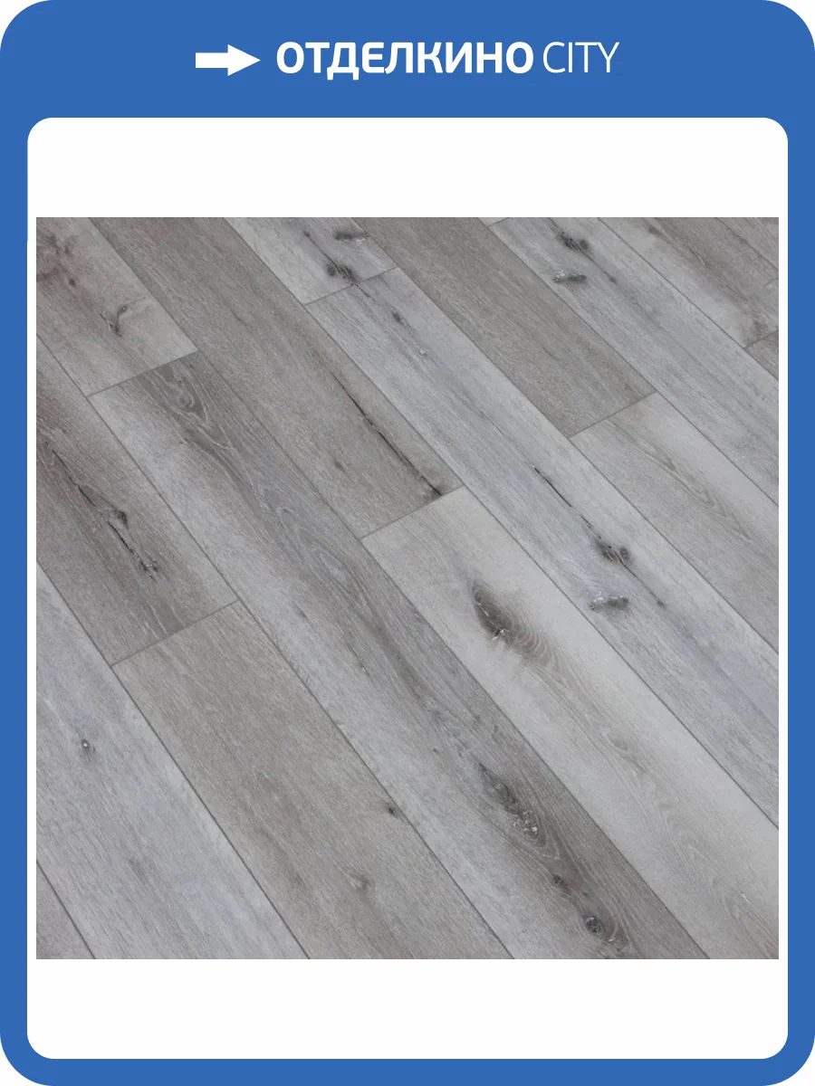 SPC Ламинат Damy Floor Family 4/43 4V T7020-5D Дуб Состаренный Серый 1220x180 фото 4