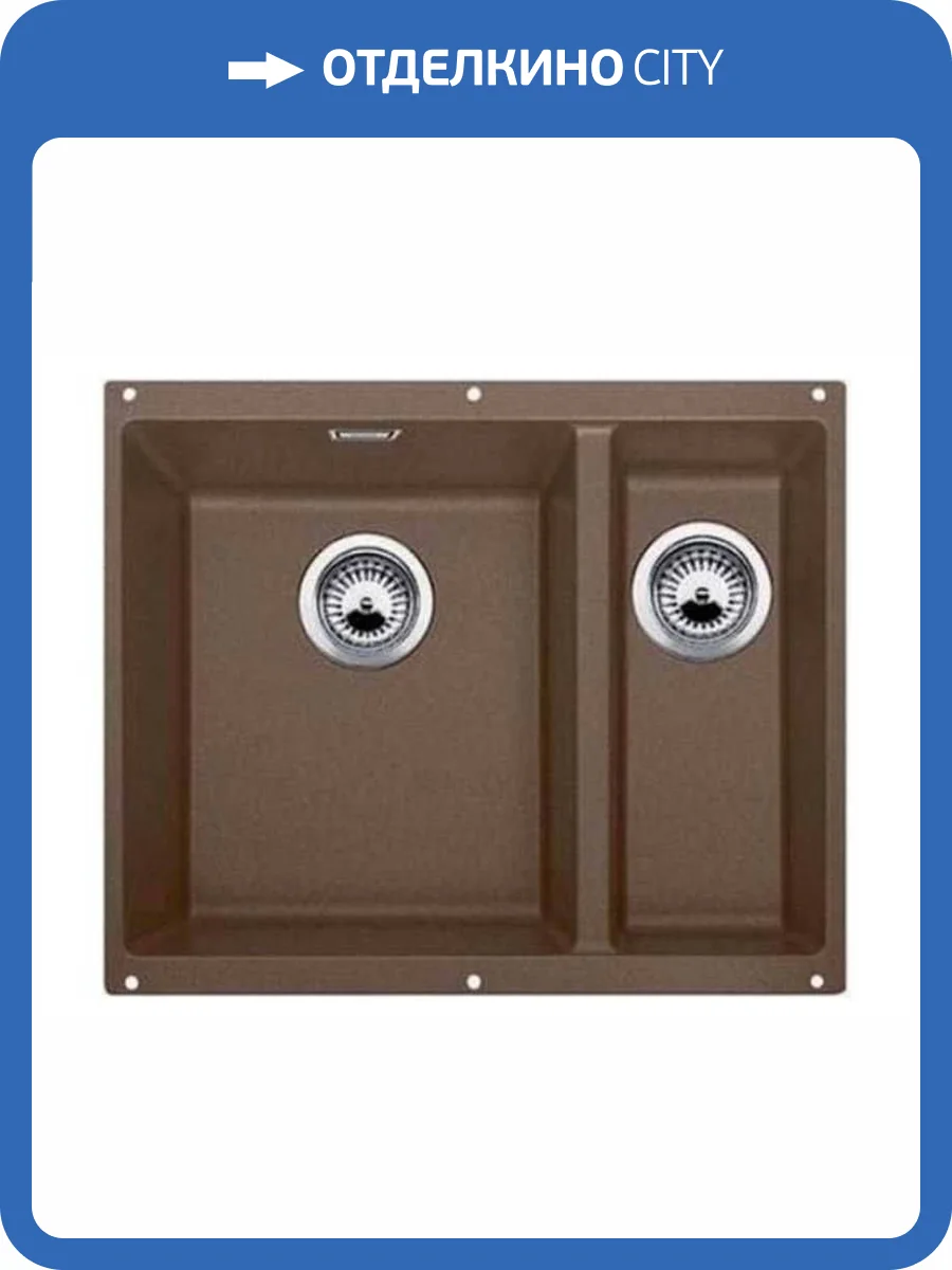 Мойка кухонная Blanco Rotan 340/160-U 521351 кофе фото 6