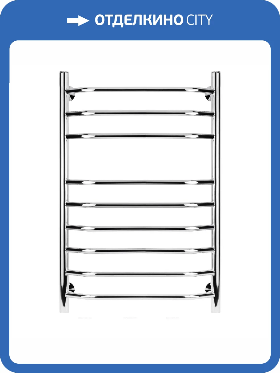 Полотенцесушитель водяной Secado Агата 4603759402468 5 100x50, хром, с комплектом подключения фото 3