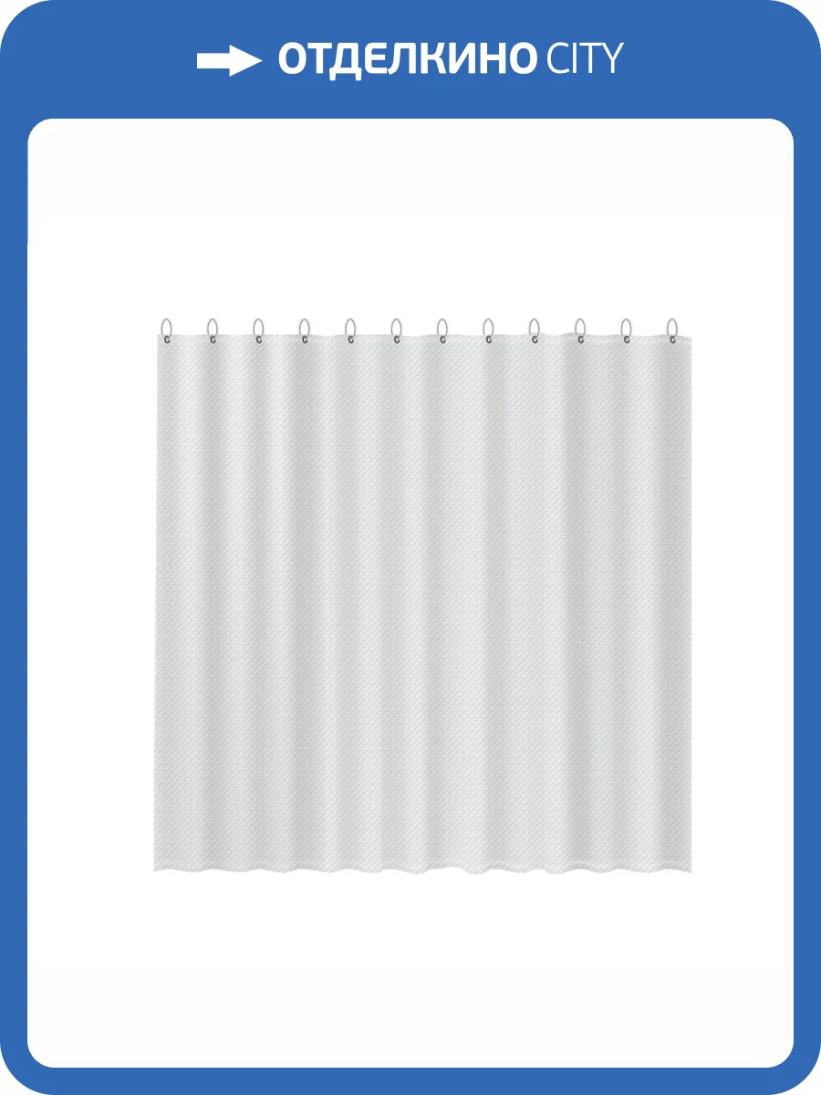 Штора для ванной Fixsen FX-3003E прозрачная фото 3