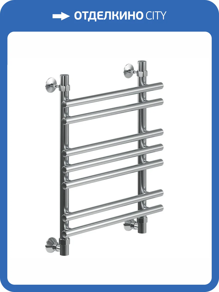 Полотенцесушитель водяной Ника Bamboo ЛБ-1 60/40, хром фото 3