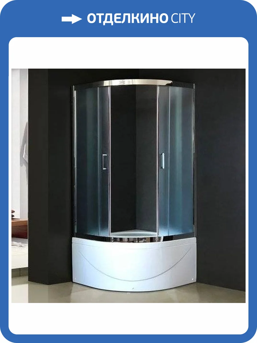 Душевой уголок Royal Bath RB 100BK-C-CH с поддоном фото 8