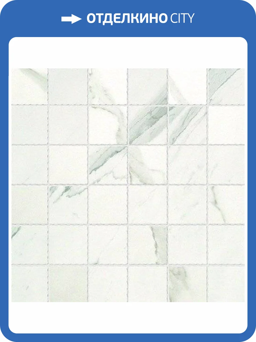 Мозаика FAP Ceramiche Roma fLZ9 Statuario Macromosaico 30x30 фото 2