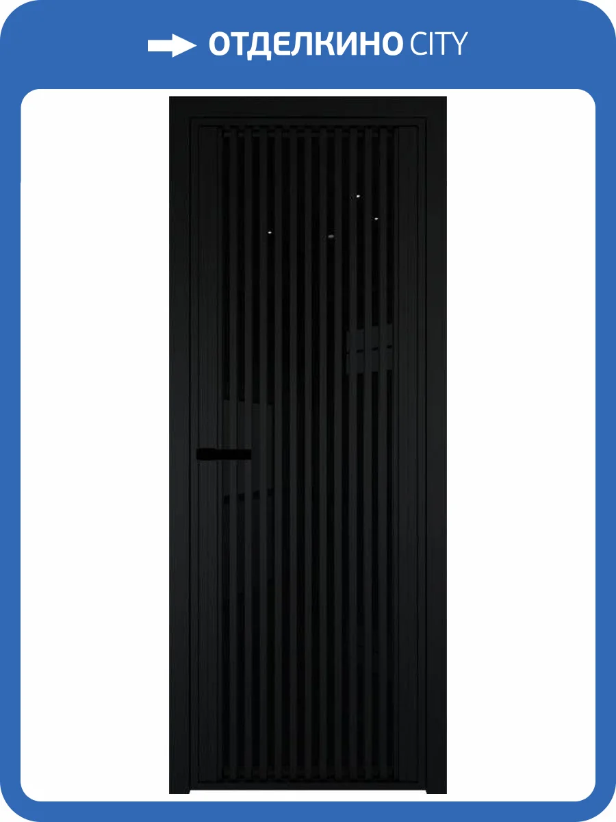 Межкомнатная дверь Profil Doors 3 AGP цвет профиля Черный, стекло безопасное 6 мм черный триплекс 700x2000 фото 2