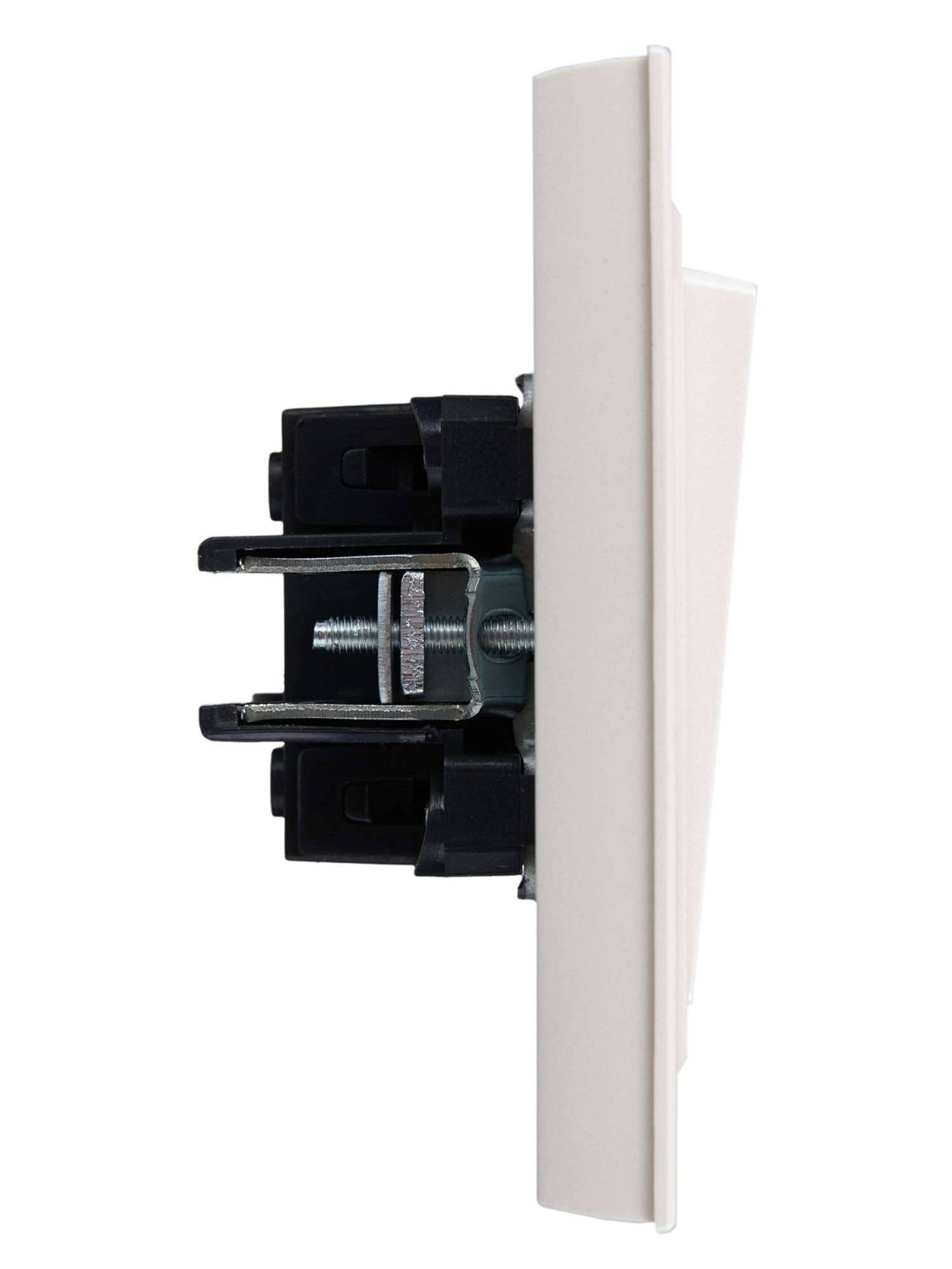 Выключатель 1-клавишный IEK Brite BR-V10-0-10-K36-F жемчуг фото 6