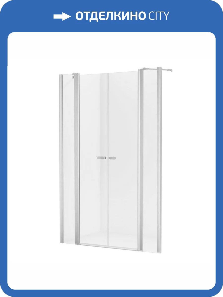 Дверь в нишу NEW TRENDY NEW SOLEO 130x195 D-0257A (хром) фото 8