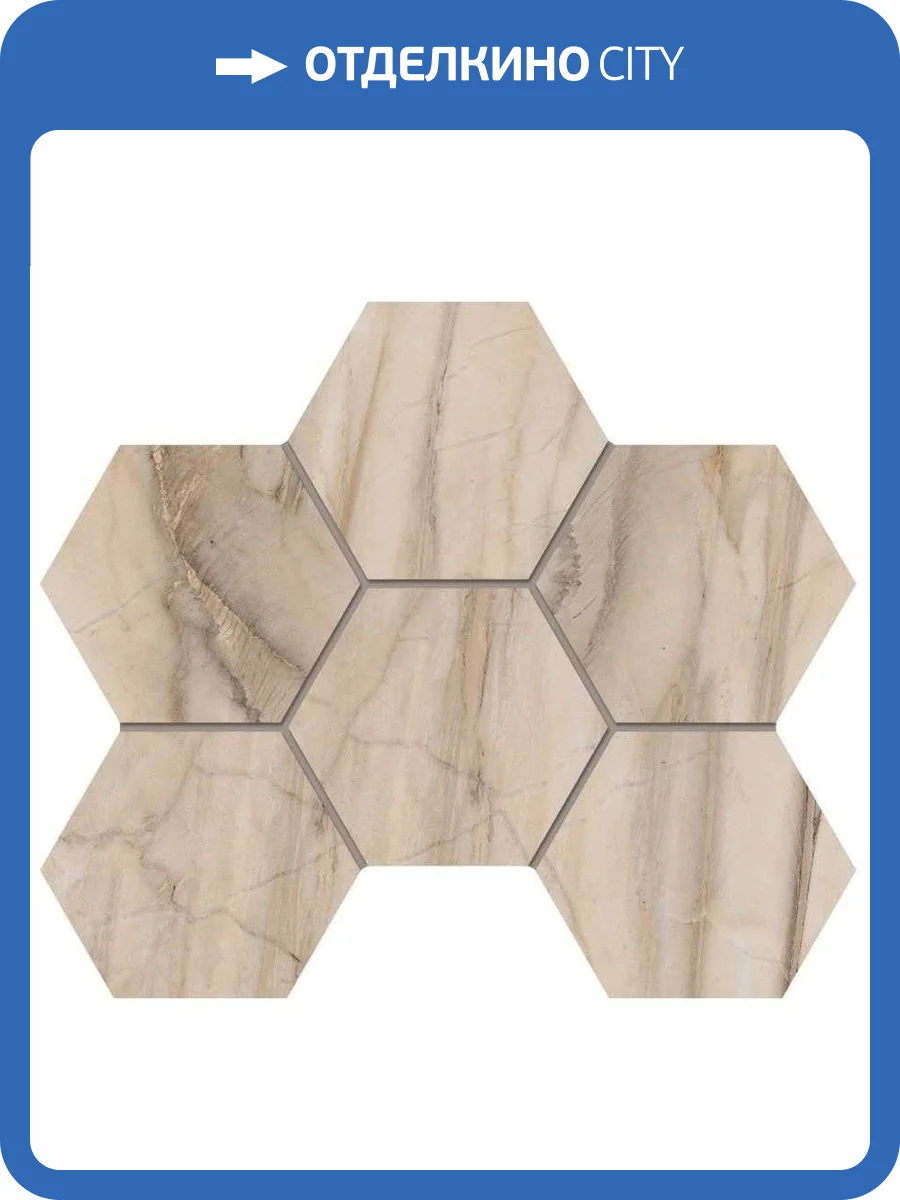 Мозаика Estima Bernini 67338 Mosaic/BR01_NS/25x28,5/Hexagon Hexagon Pearl неполированная 25x28.5 фото 25