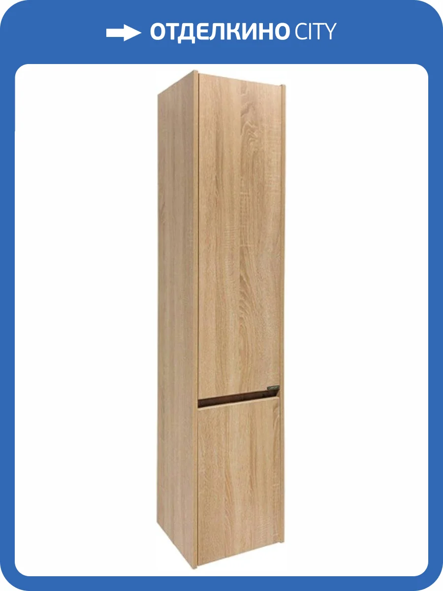 Шкаф-пенал Comforty Тромсе дуб сонома, универсальный фото 6
