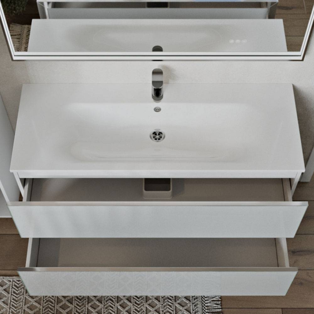 Тумба с раковиной Terminus Vega VEG101202900301OSL белый, 120x62 фото 2
