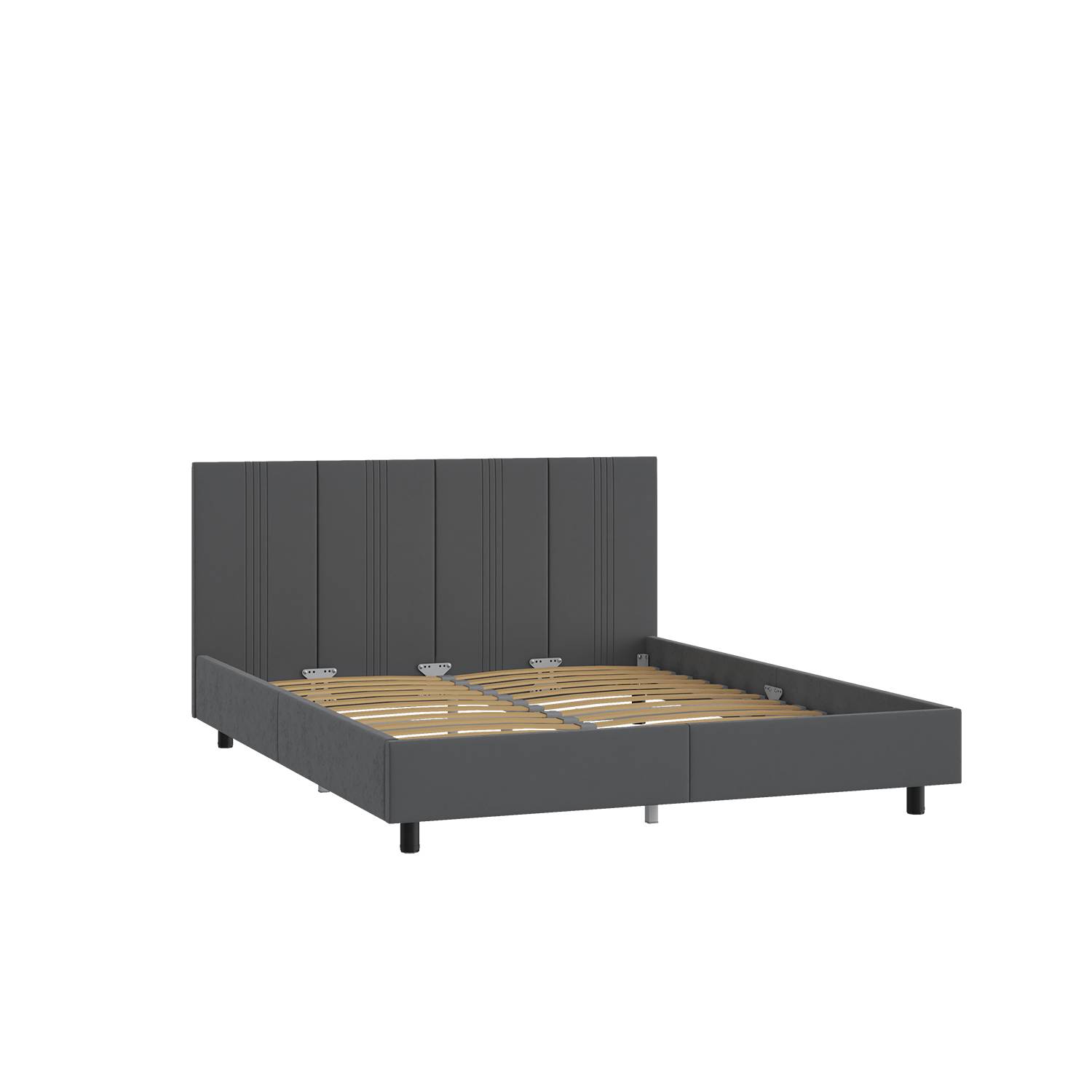 Кровать двуспальная Мелодия сна Наоми 00-00312659 Приглушено-Серый 180х200 фото 3