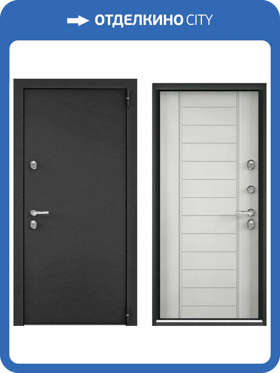 Входная стальная дверь Torex SNEGIR ARCTIC MP 3314781 Темно-серый букле графит/ПВХ Ферро 2000x880 фото 2