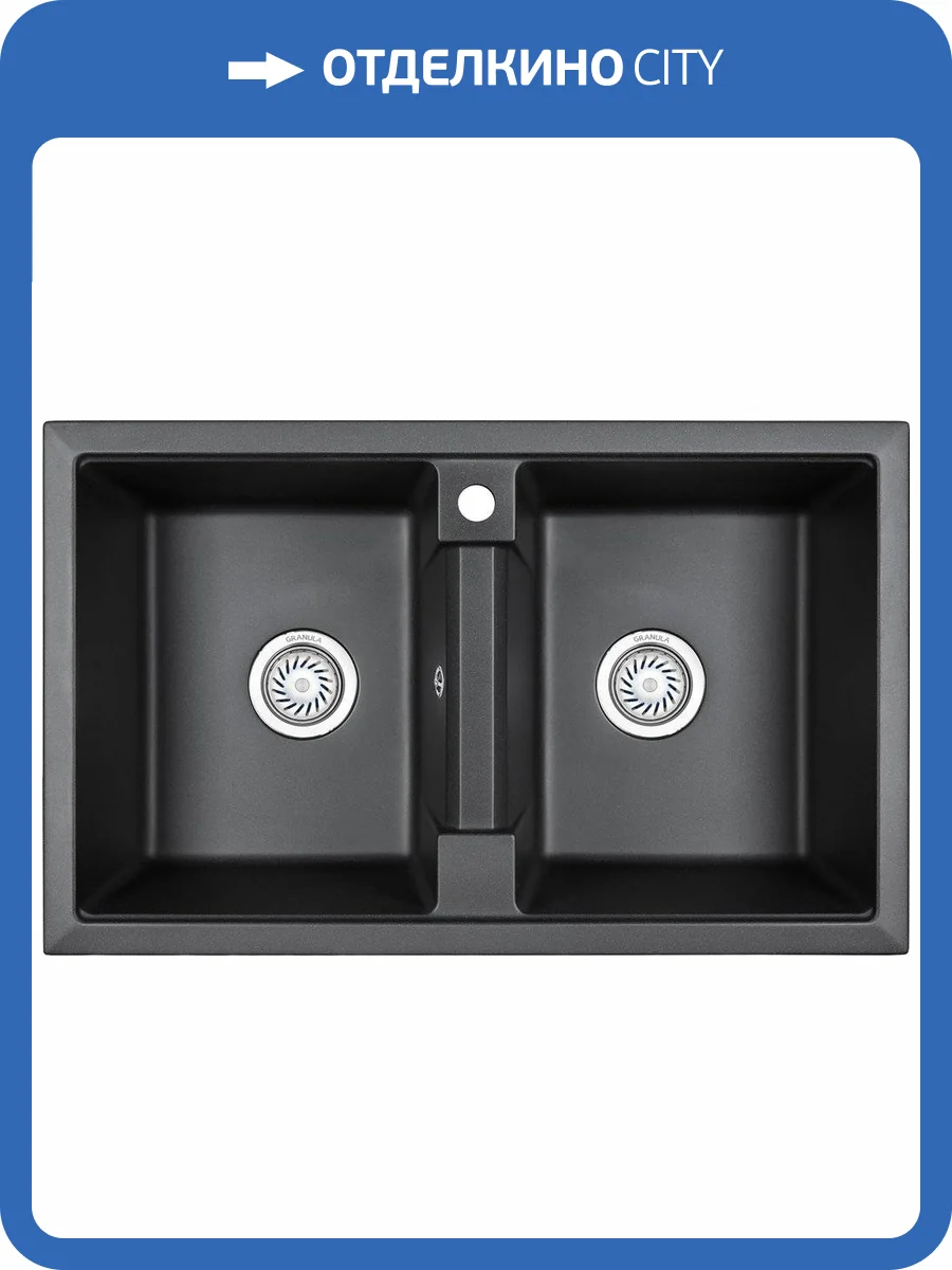 Мойка кухонная Granula GR-8101 черный фото 4