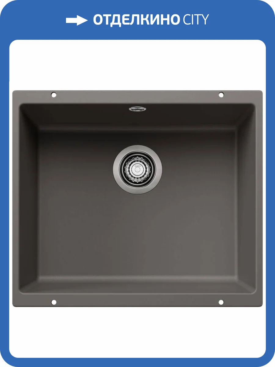 Мойка кухонная Blanco Rotan 500-U 527329 вулканический серый фото 5