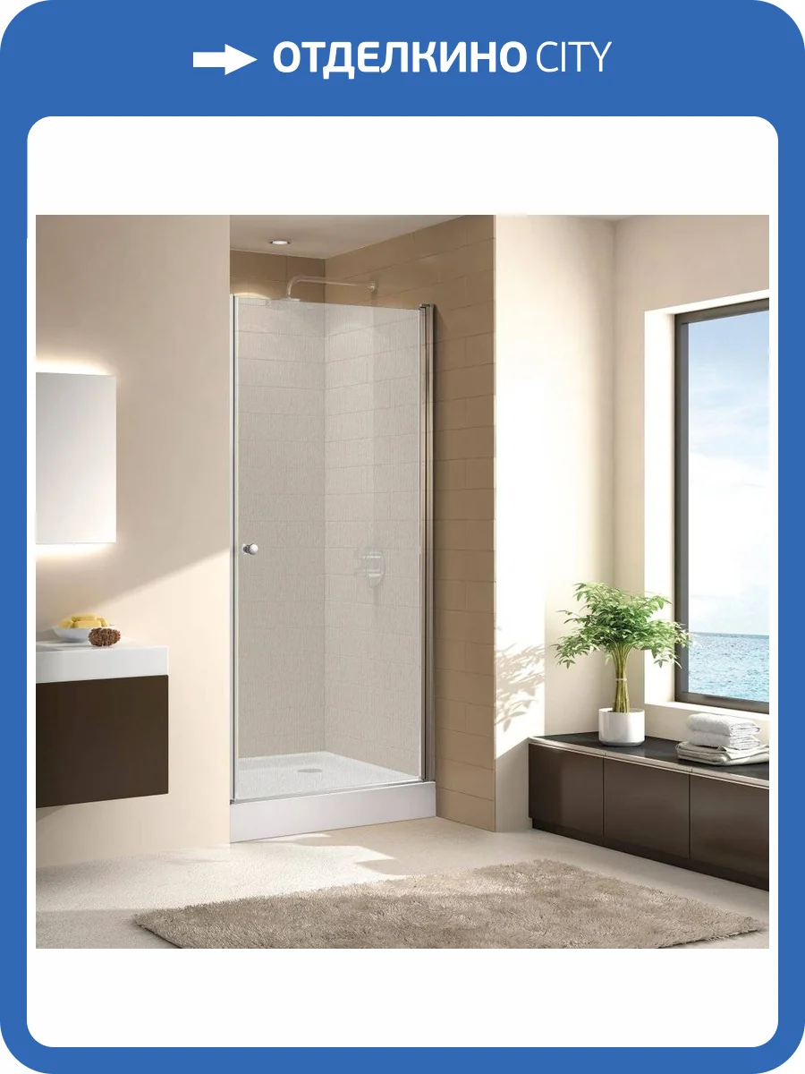 Душевая дверь в нишу Cezares ECO-O-B-1-60-P-Cr стекло punto фото 7