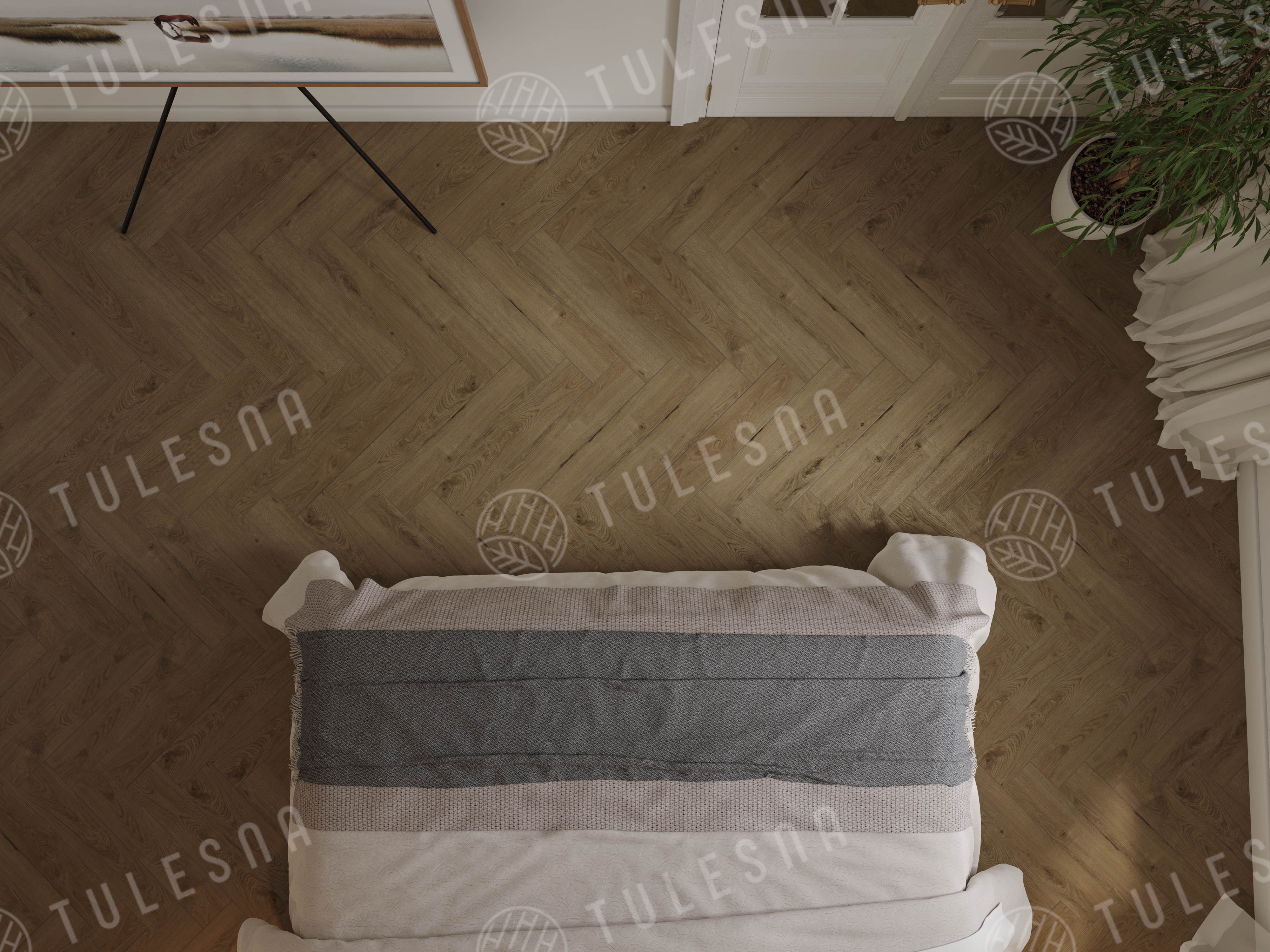Ламинат Tulesna Селена Паркет (Selene Parquet) 12/34 4V LF504-19 Каледония 121x605 фото 2