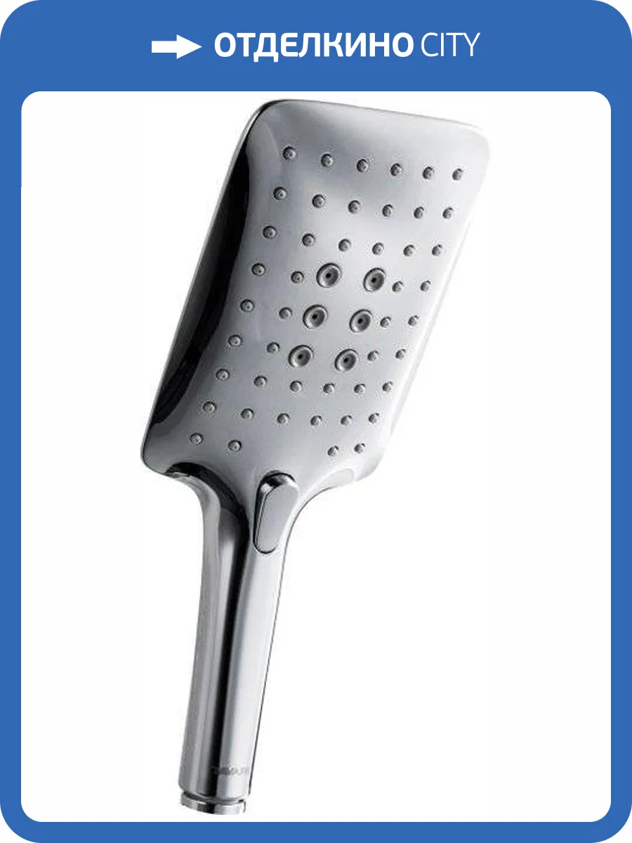 Лейка для душа Bravat Square P70143CP-RUS хром фото 3