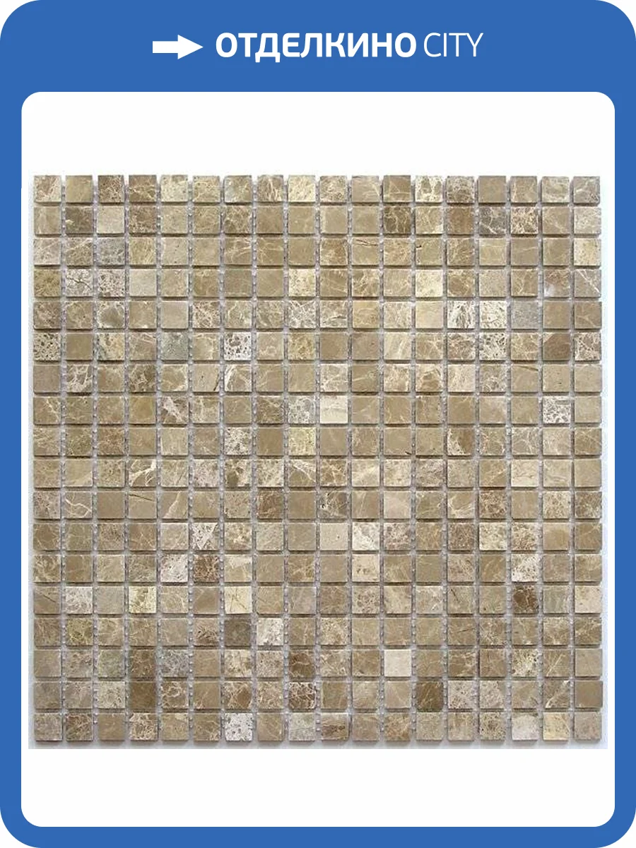 Мозаика Bonaparte Madrid Slim Pol из натурального камня (1.5x1.5) 30.5x30.5 фото 2