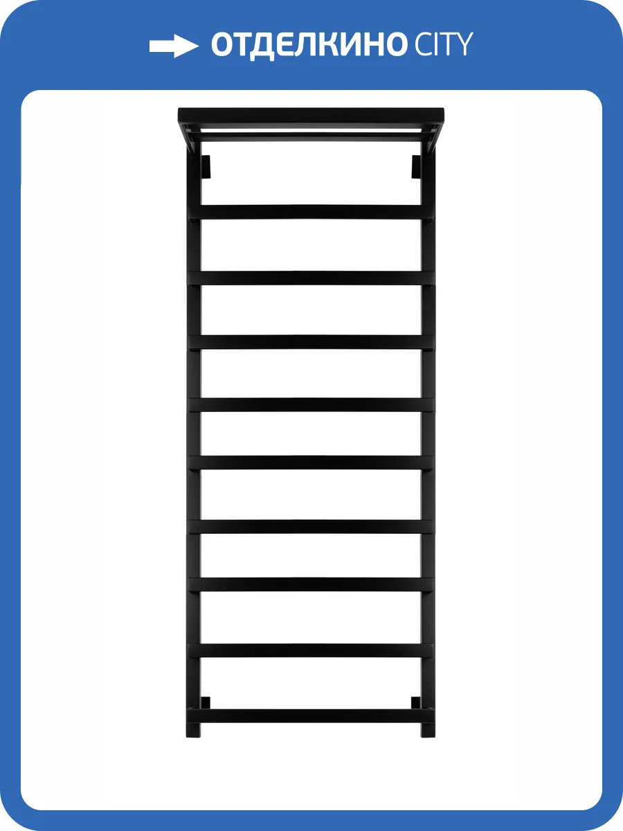 Полотенцесушитель электрический Secado Корсано 4673739247440 1 СП 120x60, L, черный матовый фото 5