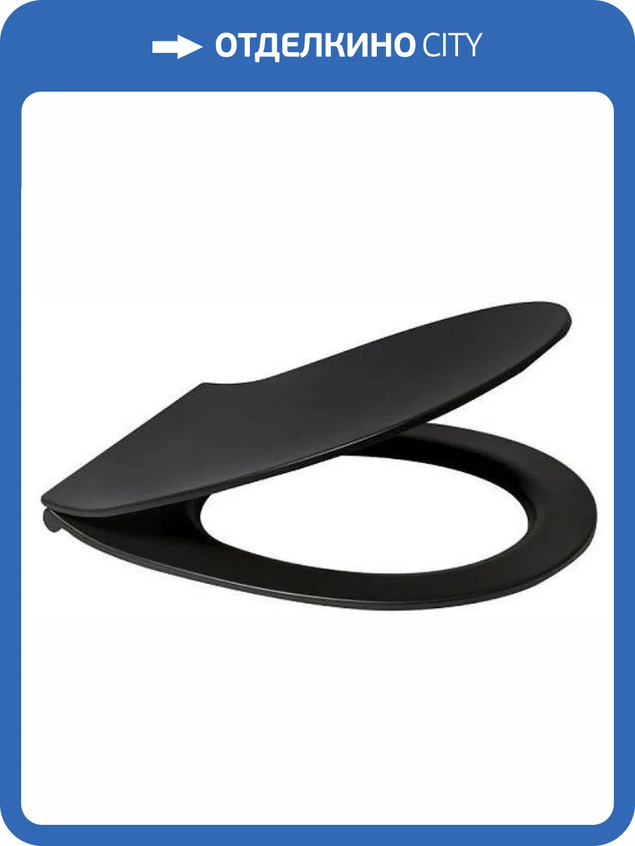 Сиденье для унитаза Allen Brau Reality 4.32007.31 микролифт, черный матовый фото 3