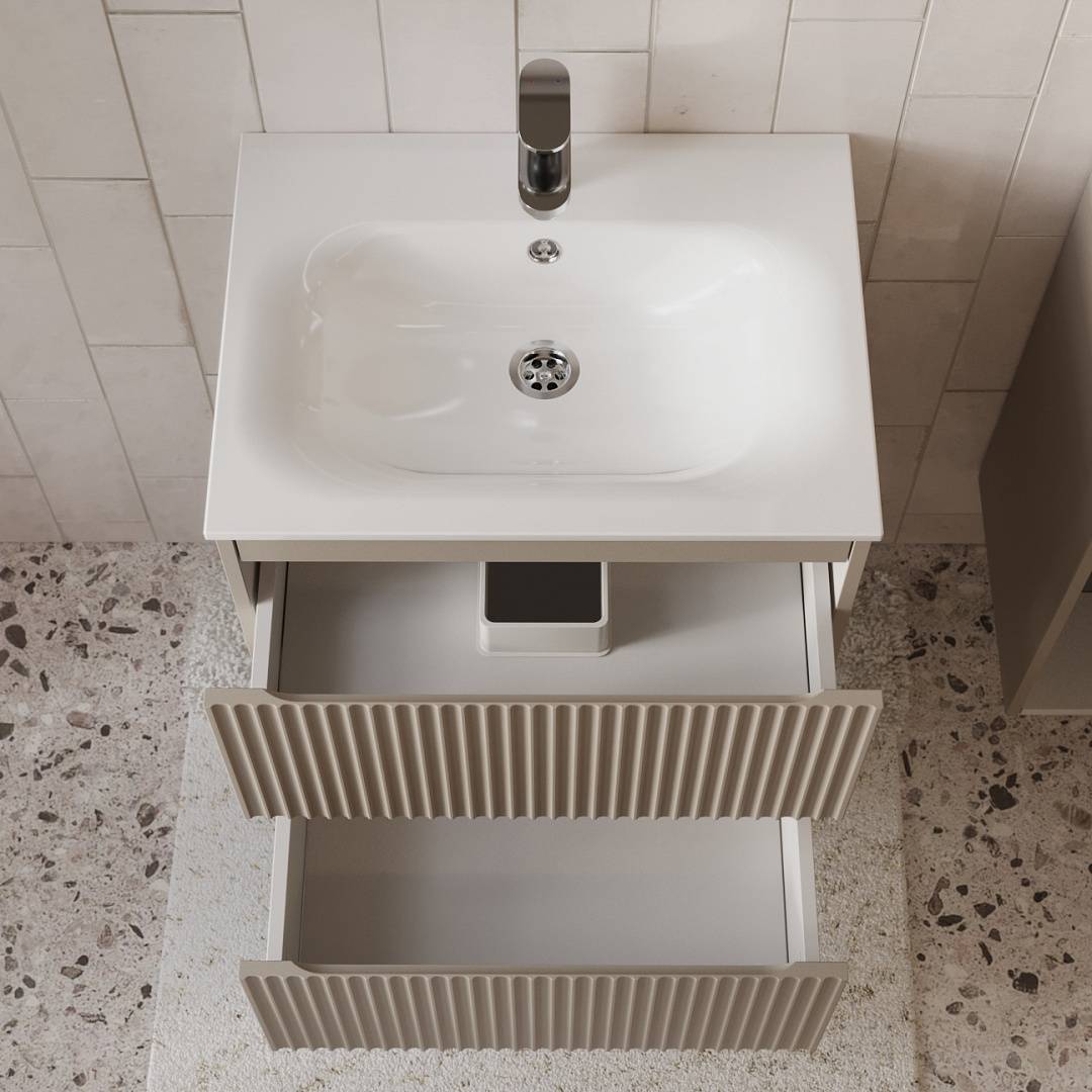 Тумба с раковиной Terminus Sicilia SIC10602200501O капучино, 80x62 фото 2