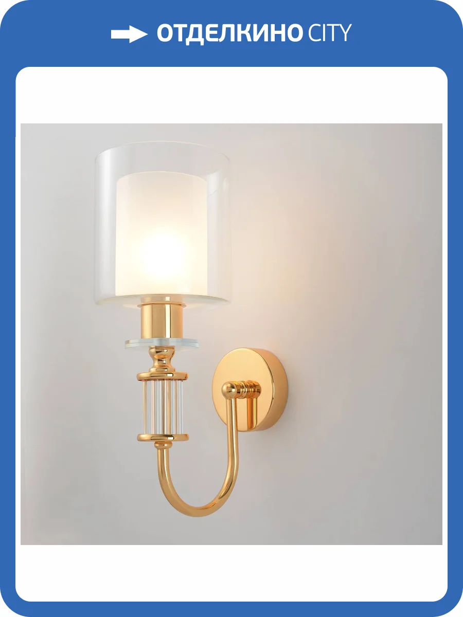 Бра Crystal Lux Elena AP1 Gold фото 4
