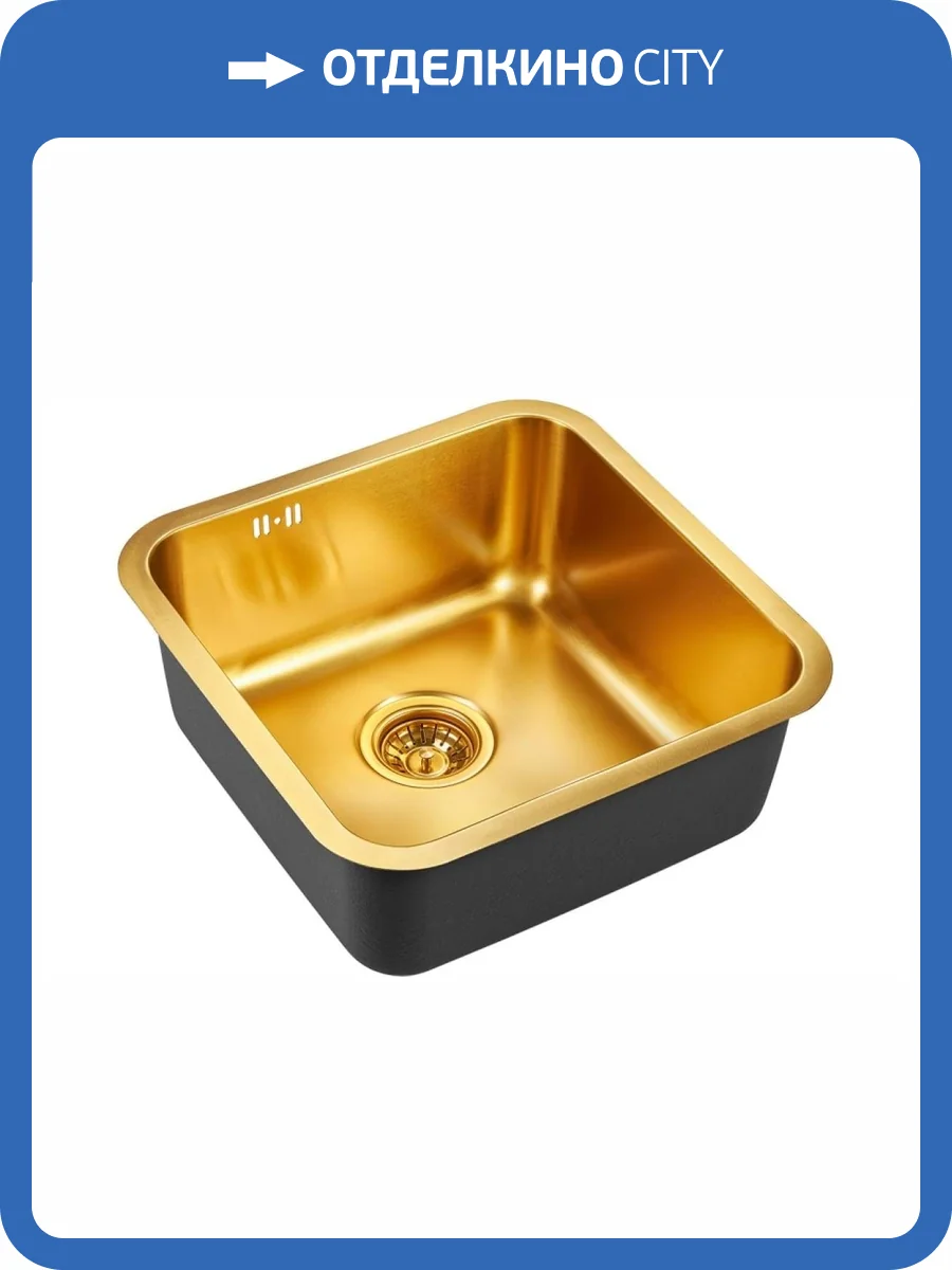 Мойка кухонная EMAR PVD EMB-127A PVD Nano Golden фото 3