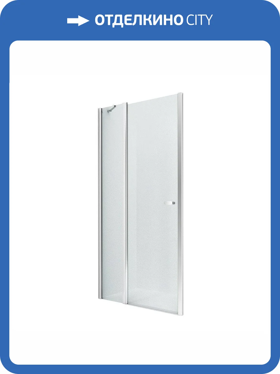 Дверь в нишу NEW TRENDY NEW SOLEO одинарные 100x195 D-0156A (хром) фото 9