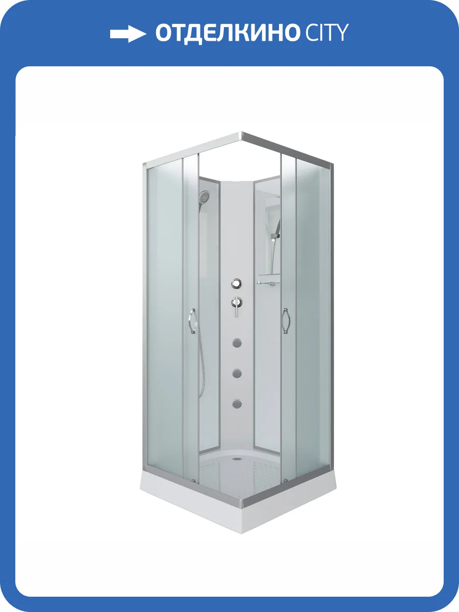 Душевая кабина Niagara Classic NG-1101-14BKG (900x900x2000) с низким поддоном (13см), с полкой фото 17