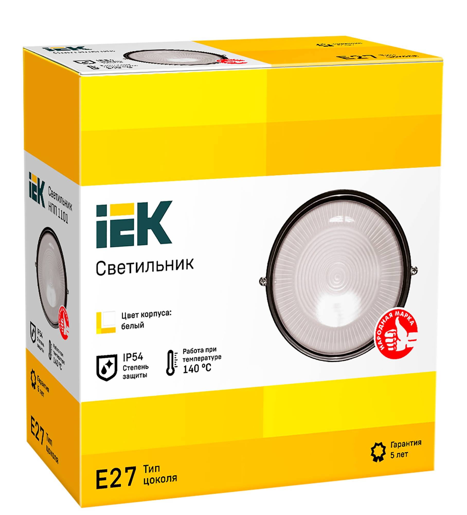 Настенно-потолочный светильник IEK НПП1101 LNPP0-1101-1-100-K01 фото 2