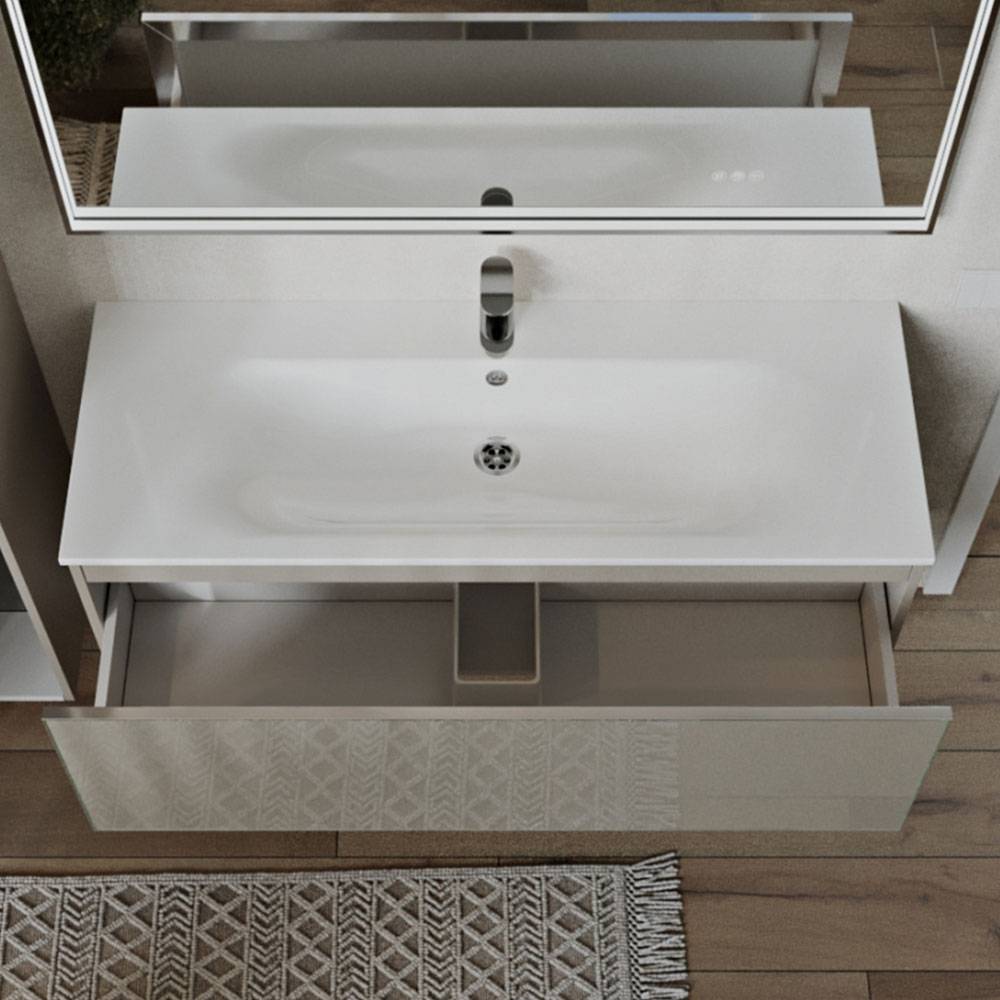 Тумба с раковиной Terminus Vega VEG101201200501OSL капучино, 120x38 фото 2