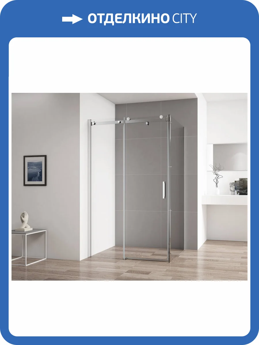 Душевой уголок Cezares STYLUS-SOFT-AH-1-100/80-C-Cr профиль хром, стекло прозрачное, 100x80x195 фото 3