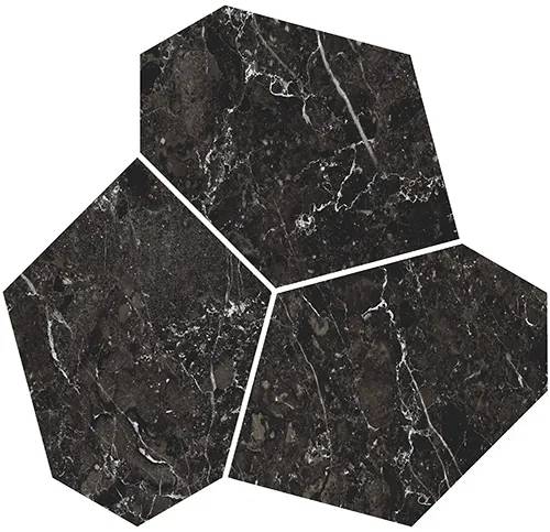Декор Kerama Marazzi Марсель KMD2HID028GR наборный чёрный матовый обрезной 25.5x26.5