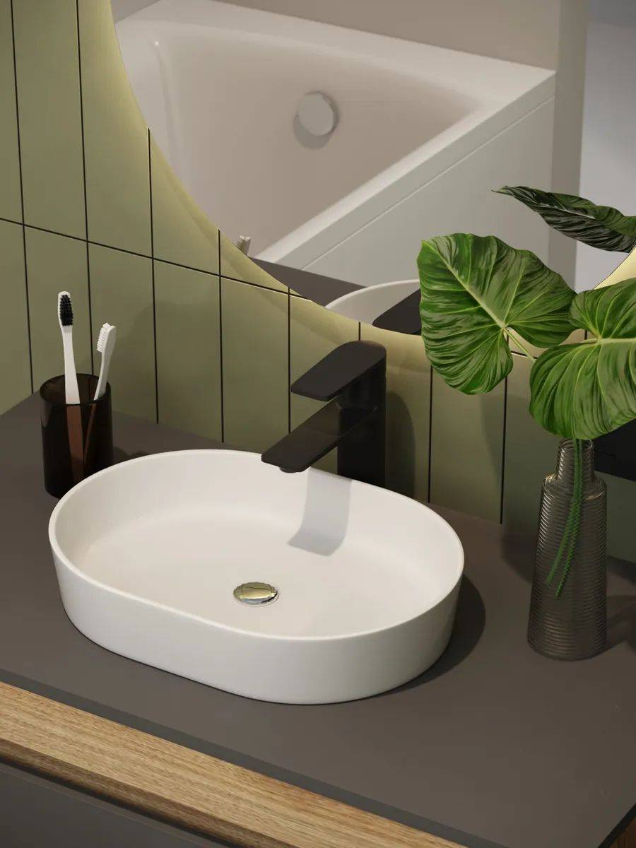 Смеситель для раковины Watersense Jessie W00339 черный матовый фото 7