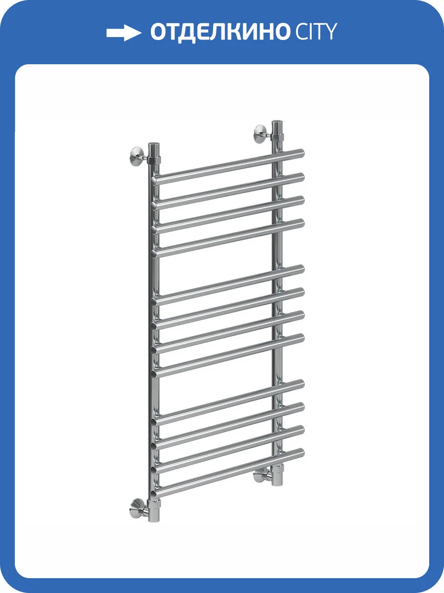 Полотенцесушитель водяной Ника Bamboo ЛБ-1 100/40, хром фото 3