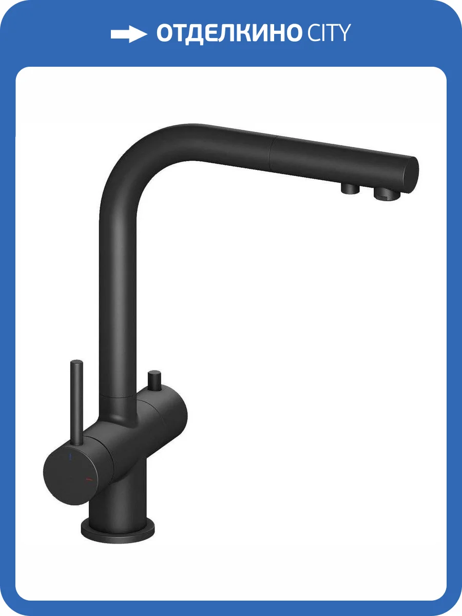 Смеситель для кухни Timo Saona 2356/03FL черный фото 3