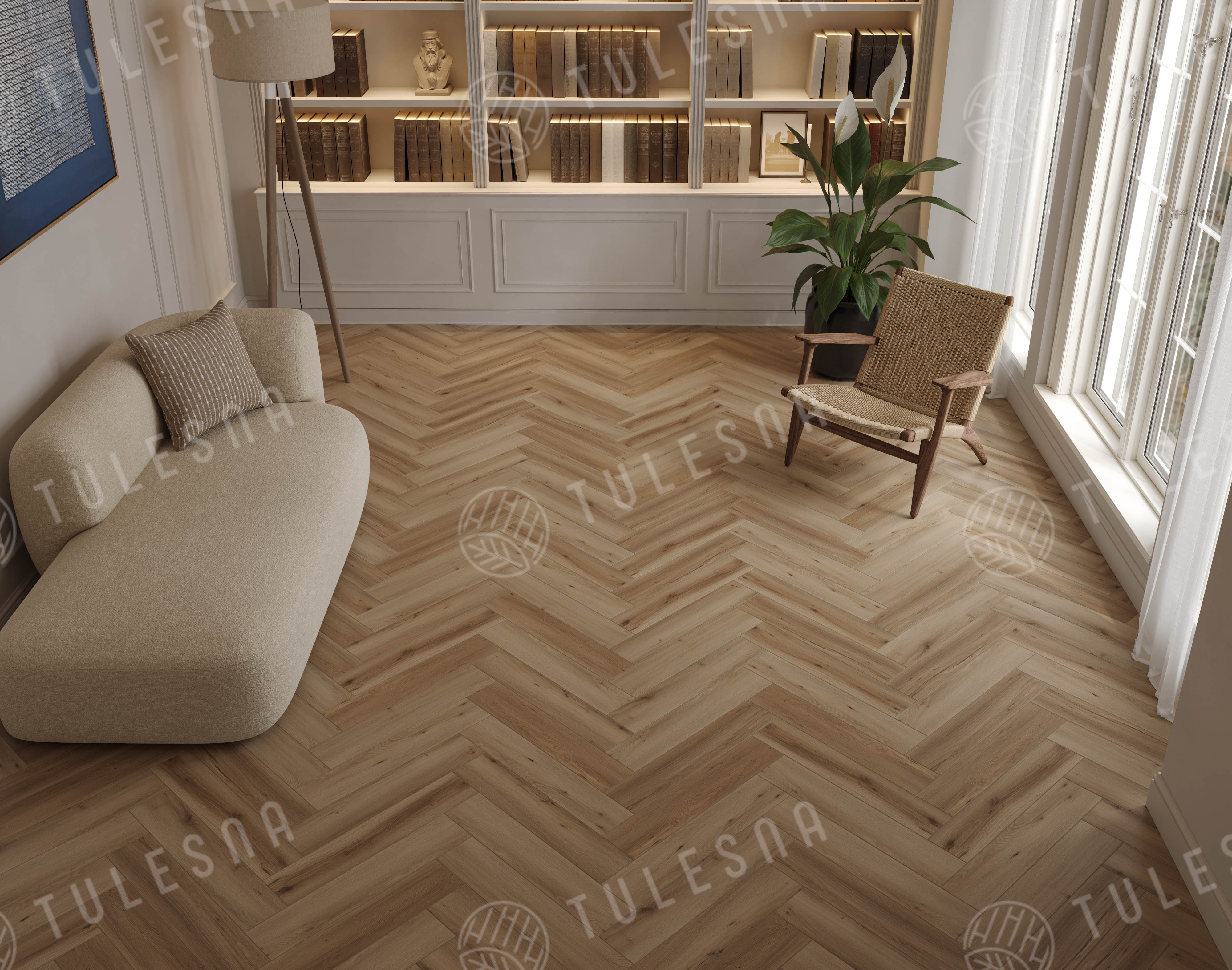 Ламинат Tulesna Селена Паркет (Selene Parquet) 12/34 4V LF504-17 Корковадо 121x605 фото 2
