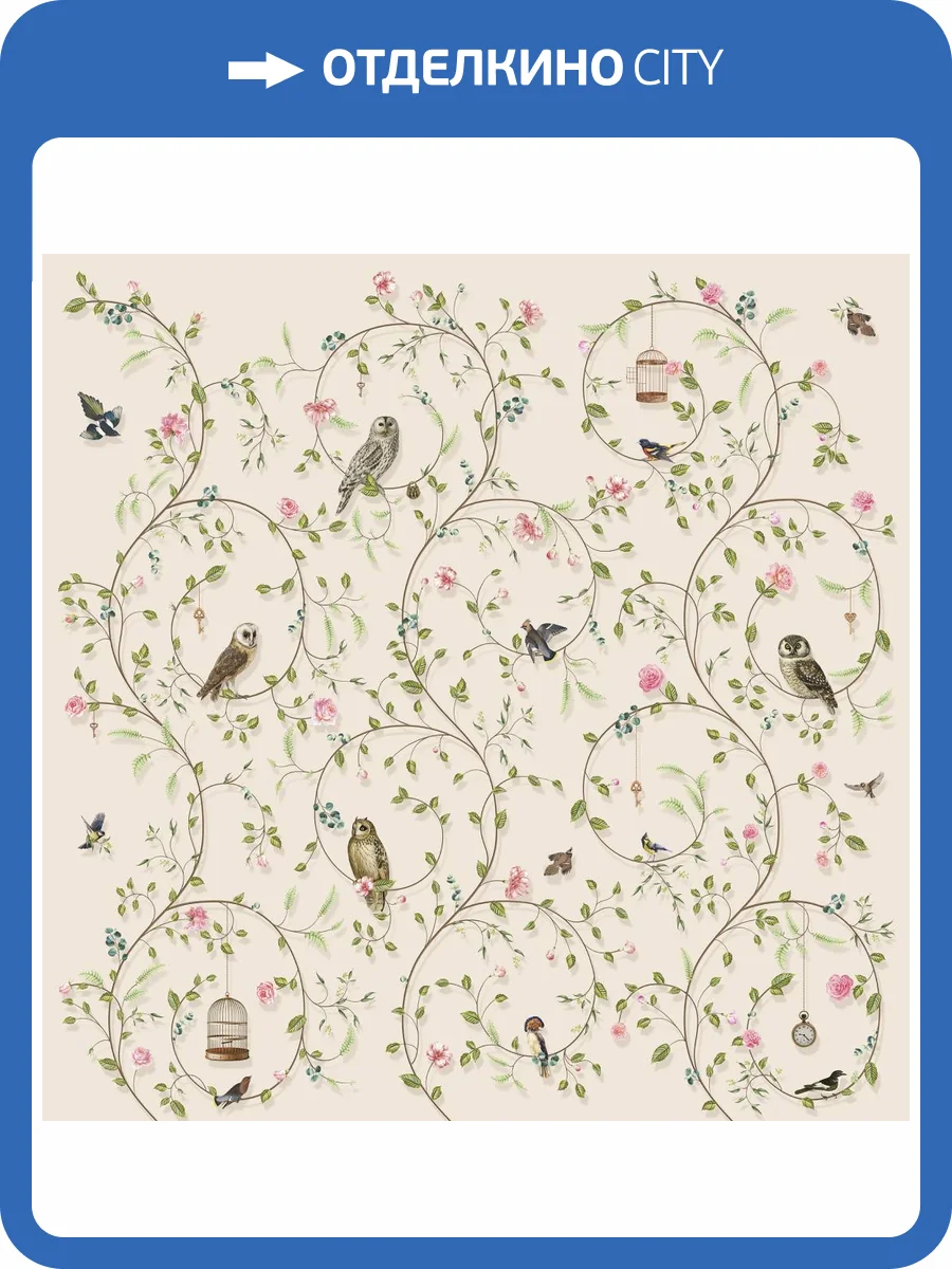 Фреска Ortograf Chinoiserie 33950 Avifauna Флок FLK фото 2
