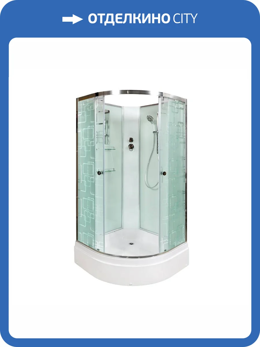Душевая кабина AvaCan EM3011N без крыши, 110x110x210 фото 14