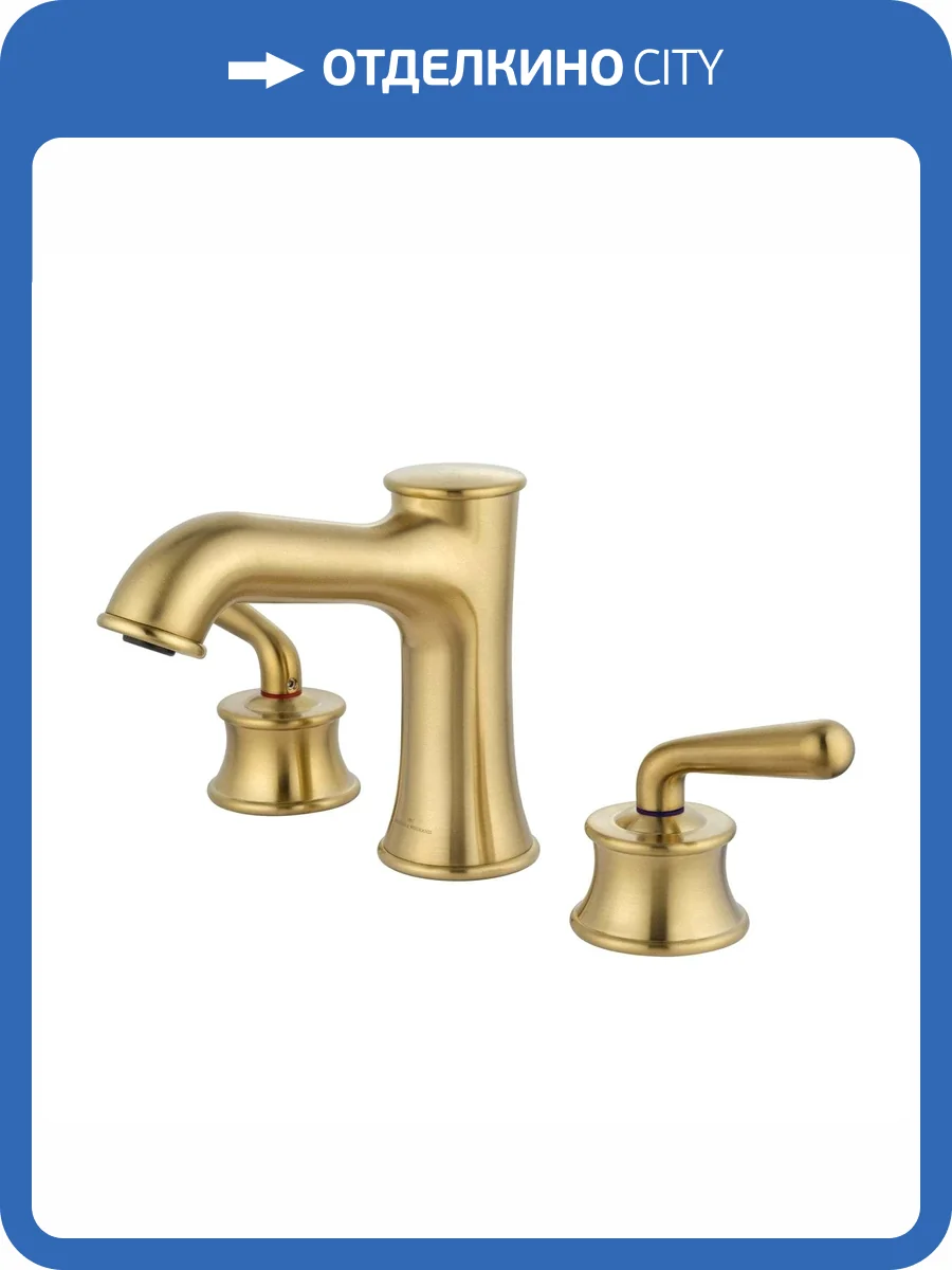 Смеситель для раковины Wonzon & Woghand WW-88159008-BG брашированное золото фото 6
