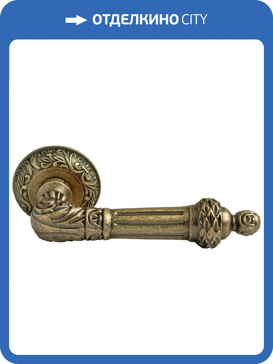 Дверная ручка Rucetti RAP-CLASSIC 3 OMB старая матовая бронза фото 2