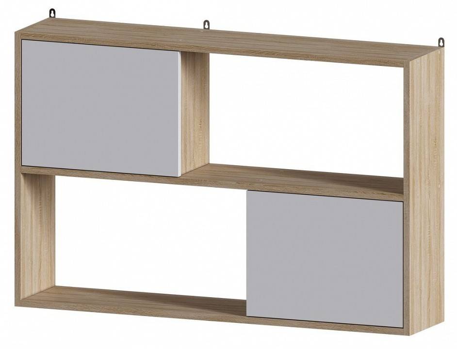 Полка настенная МФ Jazz ПД 1СБ ПД-1СБ Дуб сонома Белый фото 3