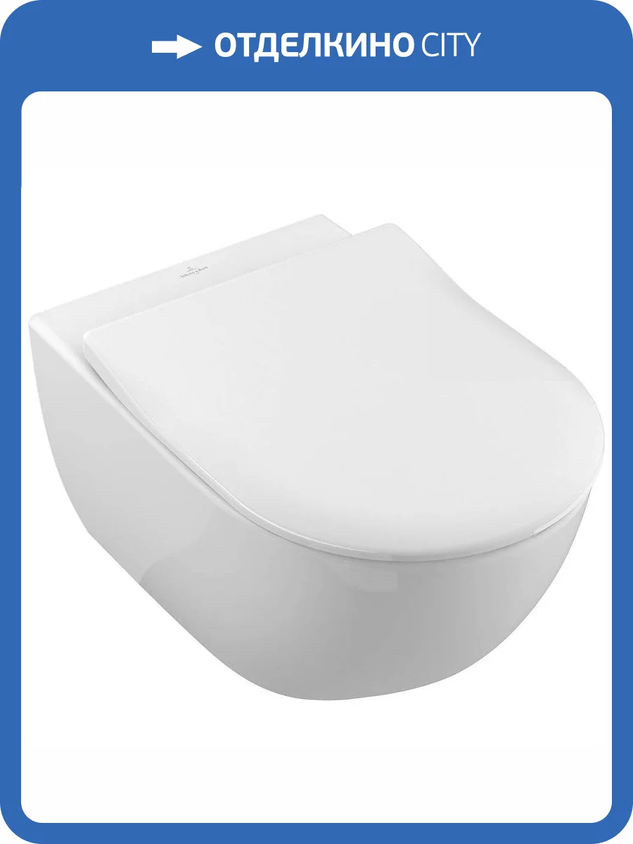 Унитаз подвесной Villeroy&Boch Subway 2.0 5614R2R1 альпийский белый фото 12