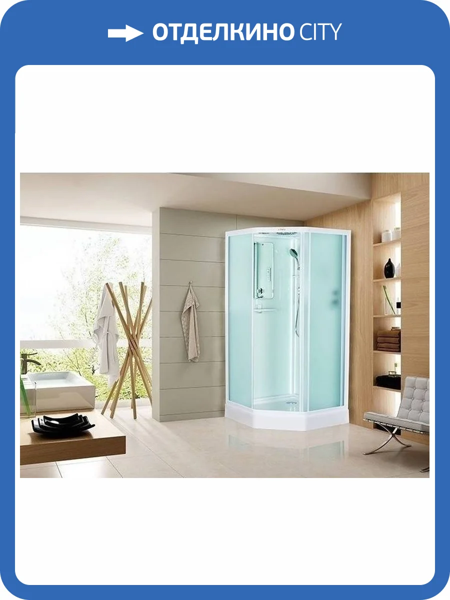 Душевая кабина Esbano ESKL90PR 90x90x210 с крышей фото 2