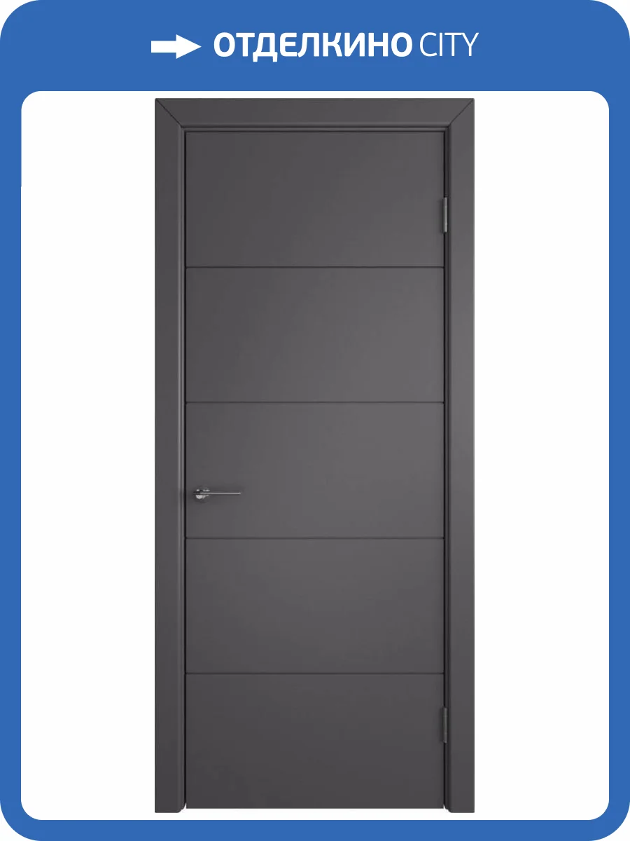 Межкомнатная дверь Владимирская Фабрика Дверей Trivia Graphite 600x2000 фото 2